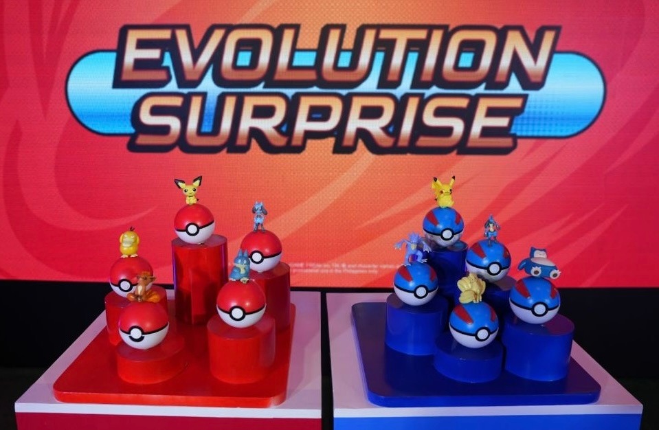 The new Jollibee Kids Meal Pokémon Evolution Surprise contains 10 Pokémon, five in their single-stage form, and five in their evolved forms copy